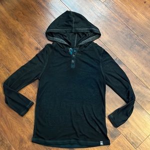 Boys long sleeve thin hooded tee